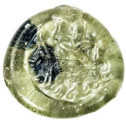 MAMLUK: ca. 1260s-1500, glass weight or jeton (3.03g). VF