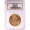 Image 1 : 1925 $20 St. Gaudens Double Eagle Gold Coin NGC MS62
