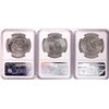 Image 2 : Lot of (3) 1971-S Eisenhower Silver Dollar Coins NGC MS65