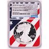 Image 1 : 2018-W $1 Proof American Silver Eagle Coin NGC PF69 Ultra Cameo Congratulations Flag