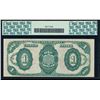 Image 2 : 1891 $1 Treasury Note PCGS 65PPQ