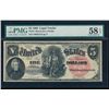 Image 1 : 1880 $5 Legal Tender Note PMG 58EPQ