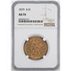 Image 1 : 1879 $10 Liberty Head Eagle Gold Coin NGC AU55