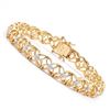 Image 1 : Plated 18KT Yellow Gold Diamond Bracelet