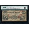 Image 1 : 1865 $10 Cambridge National Bank Note PMG 10