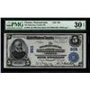 Image 1 : 1902 $5 Delaware County National Bank Note PMG 30EPQ