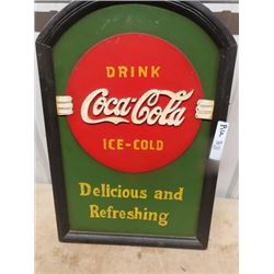 Wooden Coca Cola Sign 16" X 24"