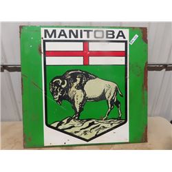 Heavy Metal Sign Manitoba Provincial Symbol - 38" x 36"