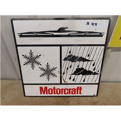 Metal Motorcraft Wiper Sign 20" x 20"