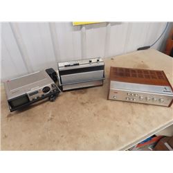 Sony TV AM/FM Mdl 413, Philips 590 AMP, & Korting Nickerman Transistor Radio