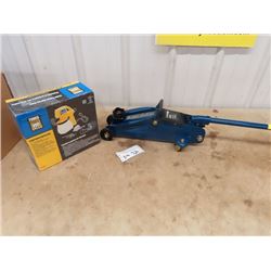 New 2 Ton Floor Jack & New Elec Paint Sprayer