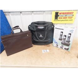 New Panosonic Cordless Phone/ Message Recorder Carry On Bag & Briefcase