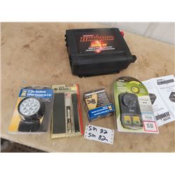 2000 Watt Eliminator, 12 Volt Power Convertor, Outdoor Light Timer, & Flashlight
