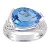 Image 1 : Topaz & Diamond Ring #1441395