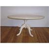 Image 1 : White Painted and Umbered Oval Coffee Table #1441616