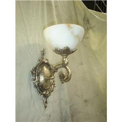 A pair of alabaster and bronze sconces #1441877