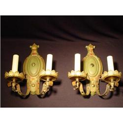 Pair of tole sconces #1441953