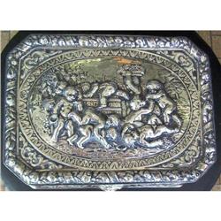 BACCHUS/ BACCHANALIAN SILVER CASKET BOX #1441957