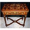 Image 1 : LOUIS XVI STYLE MARQUETRY INLAID GAMING TABLE #1448606