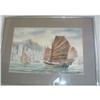Image 1 : CHINESE WATER COLOR HARBOR, JOHN CHAN Original #1449008