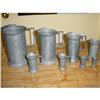 Image 1 : Set of 8 pewter measures from Europe #1449204