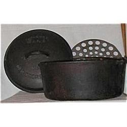 Wagnerware  #9 Cast Iron Drip Drop Roaster #1449255