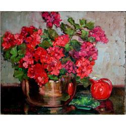 Helen Gleiforst Flowers and Fiesta Ware #1449530