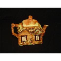 Antique Staffordshire Cottage Tea Pot #1449550