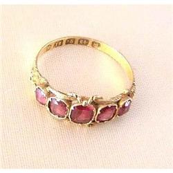 Antique 18K Gold  & Pink Tourmaline Ring #1449627