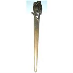 Antique Danish Signed Bronze Letter Opener #1449632