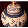 Image 1 : BLUE CANTON CHINESE EXPORT TABLE LAMP #1459941