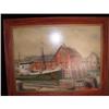 Image 1 : OIL  ON MASONITE OF FISHING BOAT ROCKPORT,MA #1459948