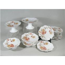 Limoges Dessert Set, Late 1800's - 17 Pieces #1460181