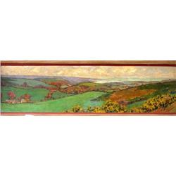 Amazing Emile Borrel Oil Painting, "Mountains" #1460188