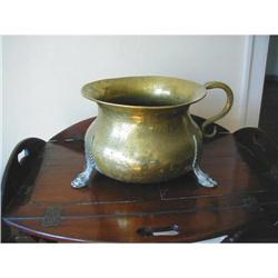 RUSSIAN EARLY 19TH CENTURY BRASS CHAMBER POT #1460250