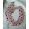 Image 1 : Pr.18MM FACETED ROSE QUARTZ & AMETHYST  NECKS #1460253