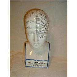 Porcelain phrenology head by L.N. Fowler #1460257