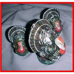 3 Composition Figural Turkey Candy Containers #1460329
