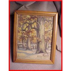 Midwest Arts & Crafts Miniature Oil Painting #1460340