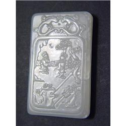 Chinese carved  jade  Pendant #1460578