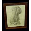 20c charcoal drawing nude torso Listed Painting#1460717