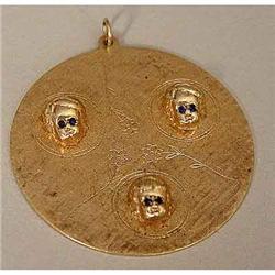 14kt Gold Sapphire Grandchildren Charm Pendant #1460719