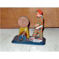 Windup early tin Strauss Toy Working man at #1460750