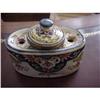 Image 1 : ANTIQUE FRENCH FAIENCE QUIMPER INKWELL LOVELY  #1477267