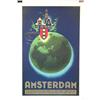 Image 1 : O. CIRCA 1930 AMSTERDAM HOLLAND TRAVEL POSTER #1477275