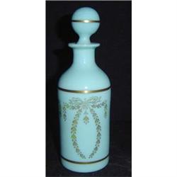 Antique French Opaline Blue Scent Bottle #1477293