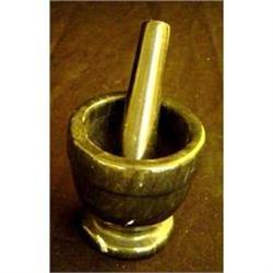 Black Marble Mortar and Pestle #1477318