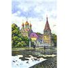 Image 1 : Watercolor "Old Moscow. 19 centuries"  #1489272