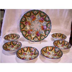 Gaudy Czech 7 Pc. Berry Bowl Set, Eichwald #1489310