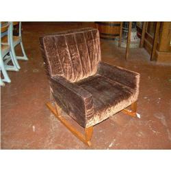 Vintage Child's Upholstered Rocker #1489315